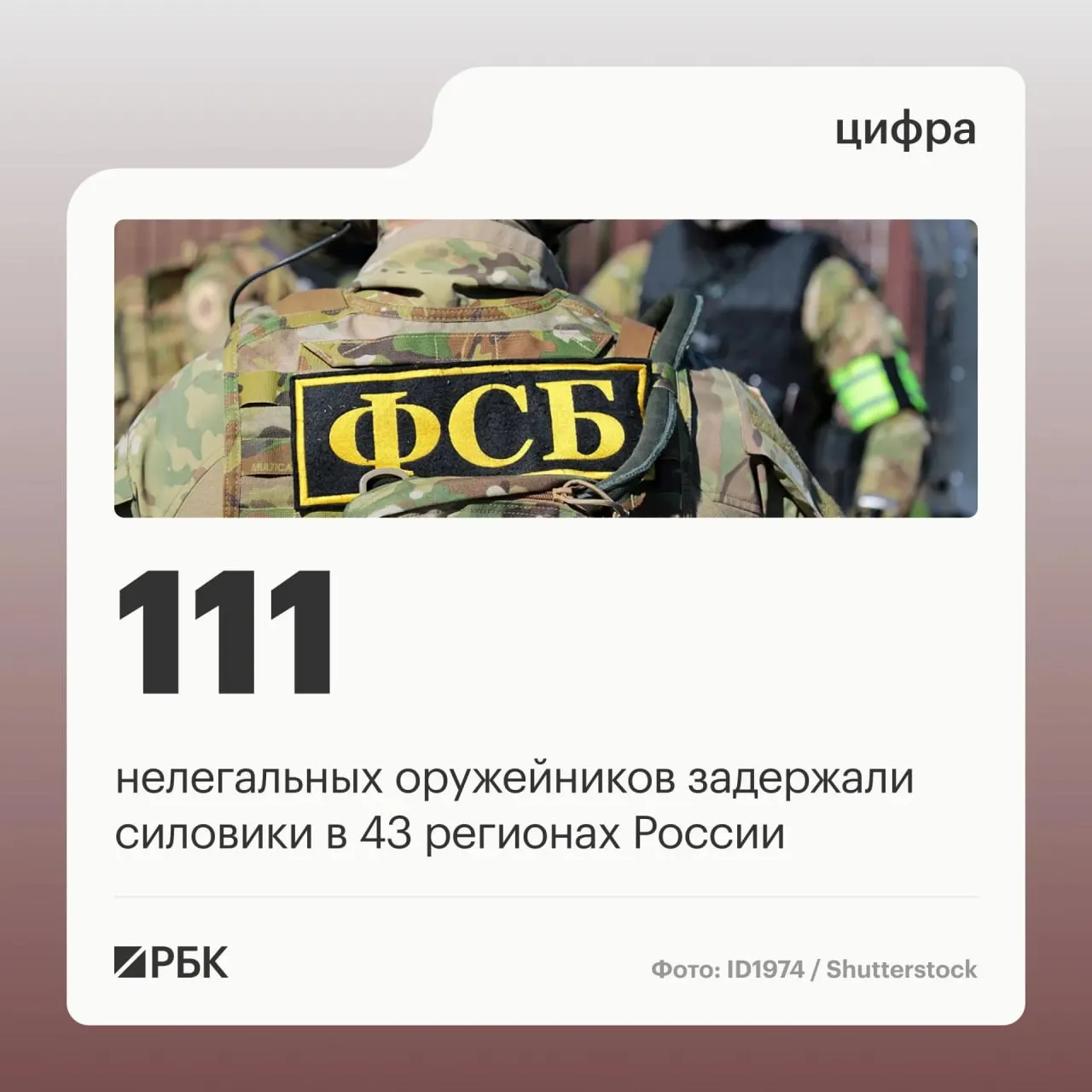 Задержаны 111 человек; операции охватили 43 региона. По делу закрыто 37 подпольных мастерских, переделывавших оружие.