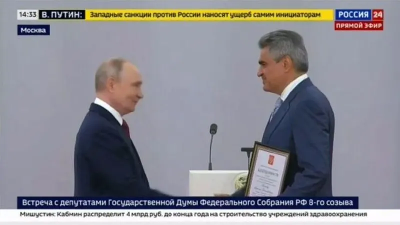 На церемонии в Кремле Нечаев получил благодарность от президента, поблагодарил за высокую оценку работы и заявил, что предстоит сделать ещё больше для победы России в специальной военной операции.