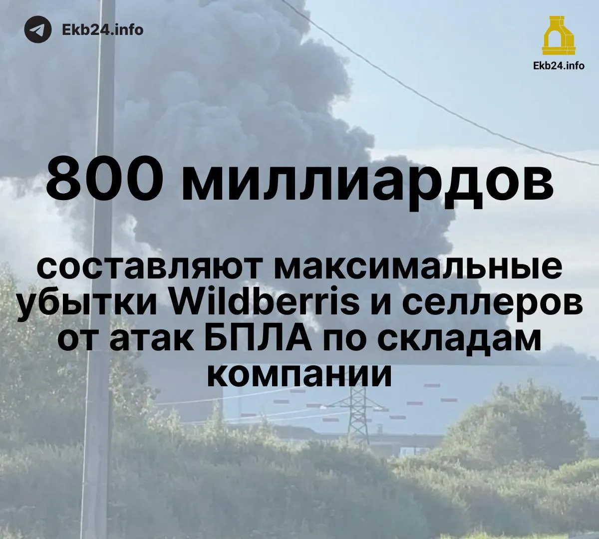 Атаки беспилотников на инфраструктуру логистических объектов онлайн-ритейлера привели к крупным потерям для маркетплейса и продавцов: ущерб оценивается в 600–800 млрд рублей, часть товаров уничтожена, выплаты компенсаций пока не поступали.
