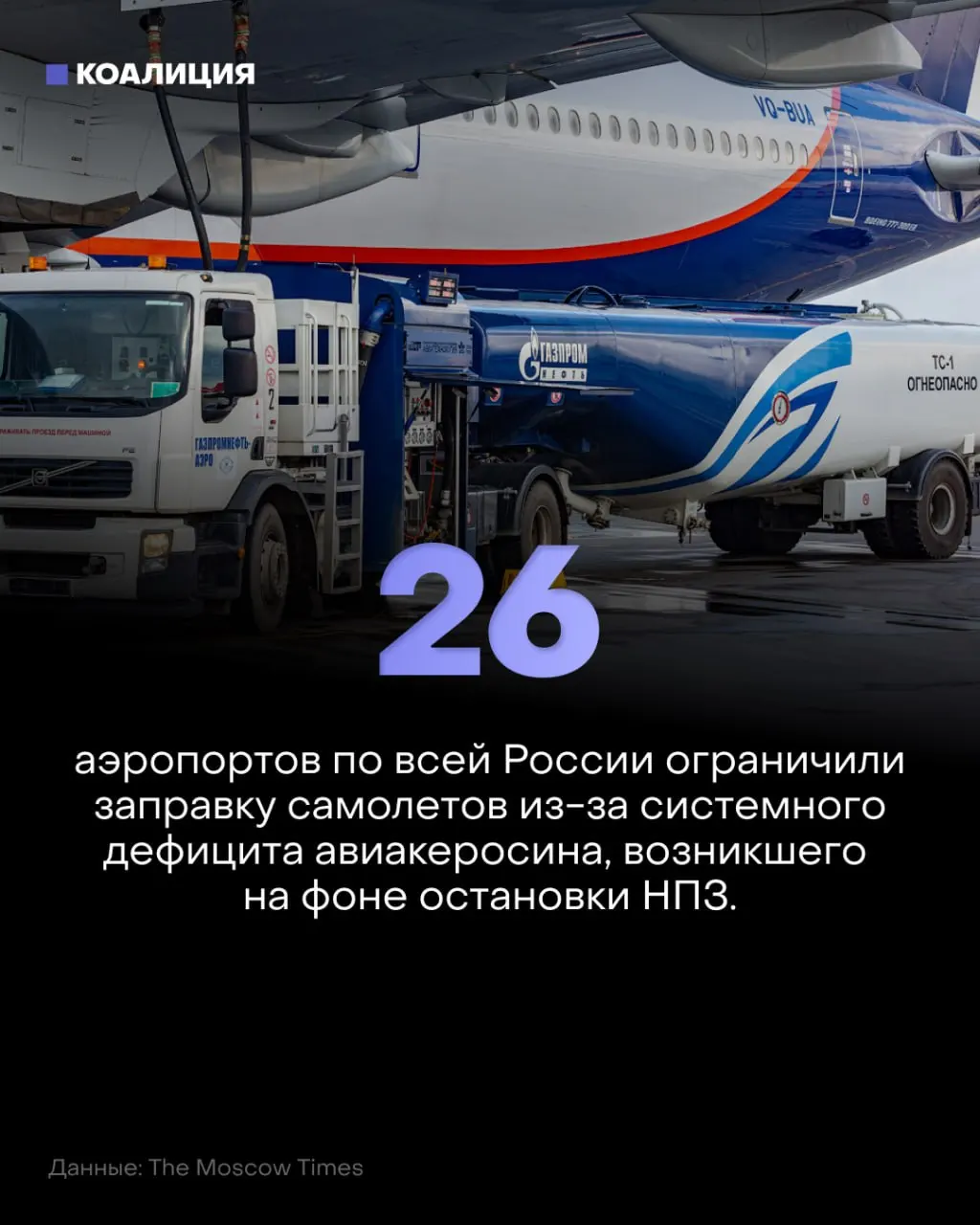 В 26 аэропортах страны ограничили заправку самолётов; режимы в некоторых аэропортах продлены; экспорт керосина временно запрещён до 30 ноября; аналитики прогнозируют рост цен на топливо.